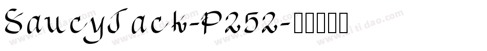 SaucyJack-P252字体转换