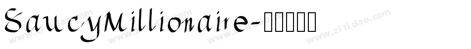 SaucyMillionaire字体转换