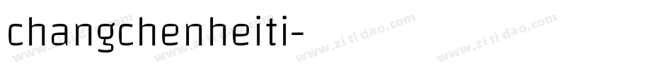changchenheiti字体转换