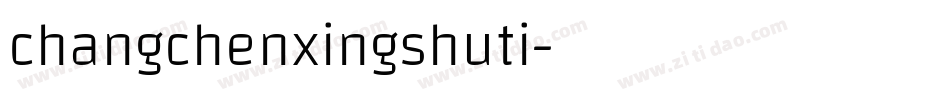 changchenxingshuti字体转换
