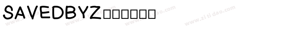 SAVEDBYZ字体转换