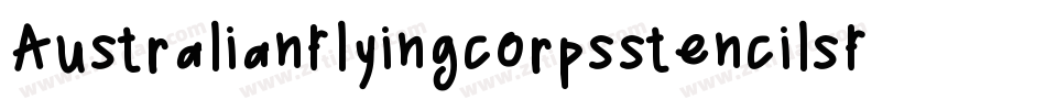 Australianflyingcorpsstencilsf-JOEm字体转换