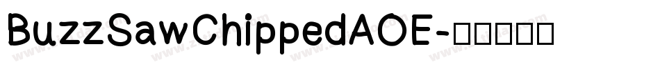 BuzzSawChippedAOE字体转换