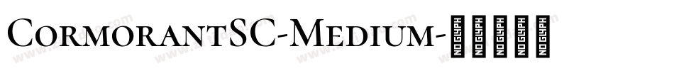CormorantSC-Medium字体转换