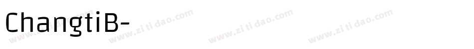 ChangtiB字体转换