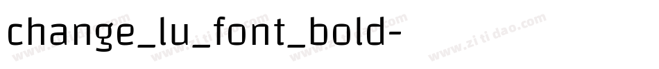 change_lu_font_bold字体转换