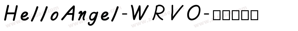 HelloAngel-WRVO字体转换