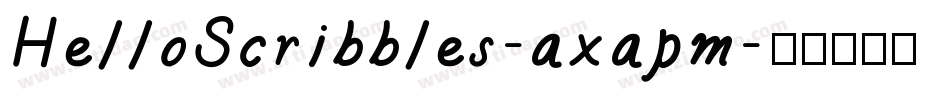 HelloScribbles-axapm字体转换