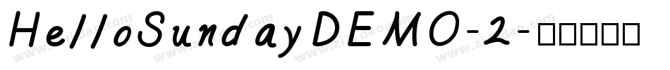 HelloSundayDEMO-2字体转换