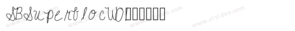 SBSuperblocW01字体转换