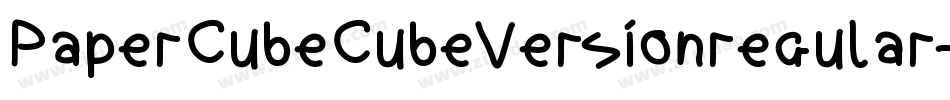 PaperCubeCubeVersionregular-ejJO字体转换