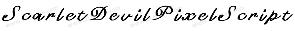 ScarletDevilPixelScript-0Vjr字体转换