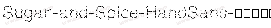Sugar-and-Spice-HandSans字体转换