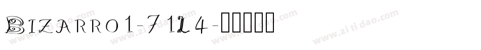 Bizarro1-71L4字体转换