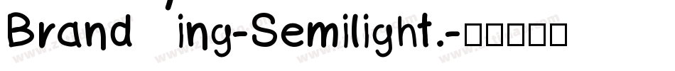 Branding-Semilight.字体转换