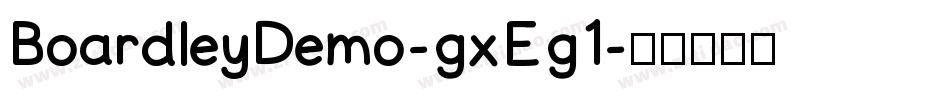 BoardleyDemo-gxEg1字体转换