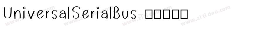UniversalSerialBus字体转换