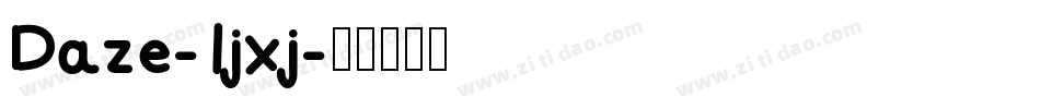 Daze-1jxj字体转换