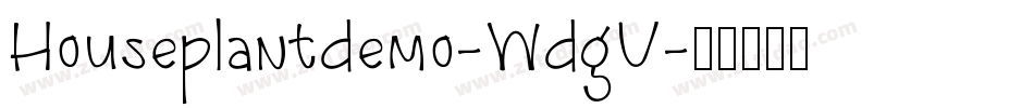 Houseplantdemo-WdgV字体转换