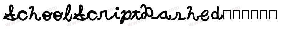 SchoolScriptDashed字体转换