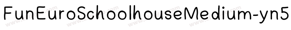 FunEuroSchoolhouseMedium-yn5M字体转换