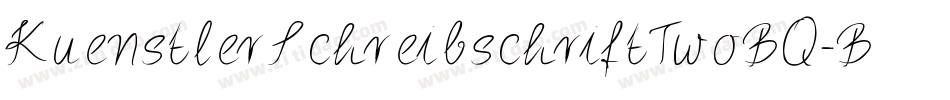 KuenstlerSchreibschriftTwoBQ-Bold字体转换