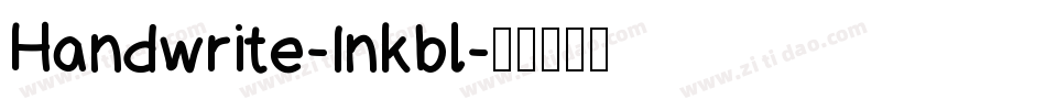 Handwrite-Inkbl字体转换