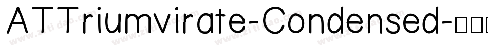 ATTriumvirate-Condensed字体转换