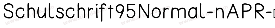 Schulschrift95Normal-nAPR字体转换