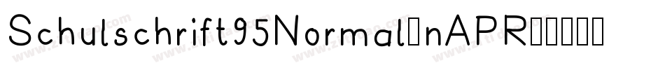 Schulschrift95Normal-nAPR字体转换