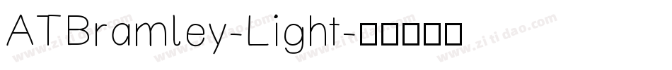 ATBramley-Light字体转换