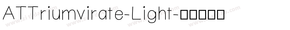 ATTriumvirate-Light字体转换