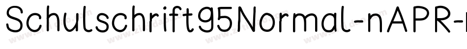 Schulschrift95Normal-nAPR字体转换
