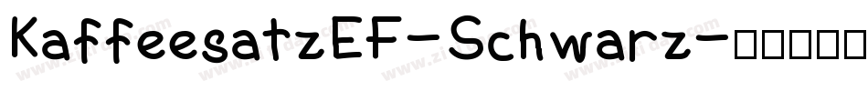 KaffeesatzEF-Schwarz字体转换