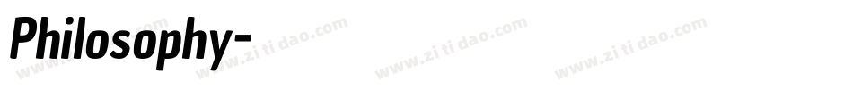 Philosophy字体转换