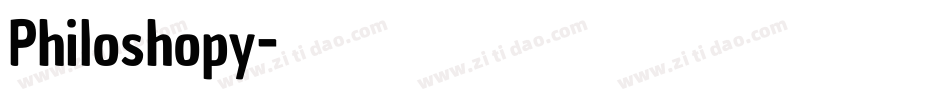Philoshopy字体转换