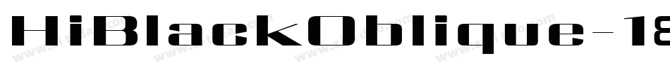 HiBlackOblique-18ze字体转换