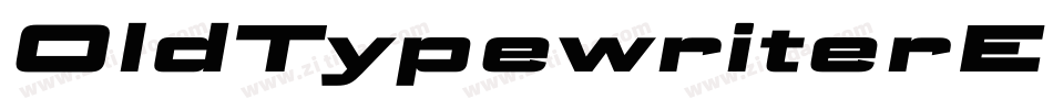 OldTypewriterEF-ExBoldObl字体转换