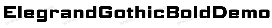 ElegrandGothicBoldDemo-V5jz字体转换