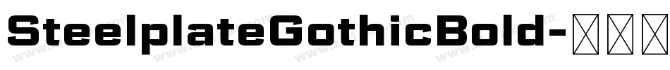 SteelplateGothicBold字体转换
