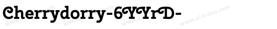 Cherrydorry-6YYrD字体转换