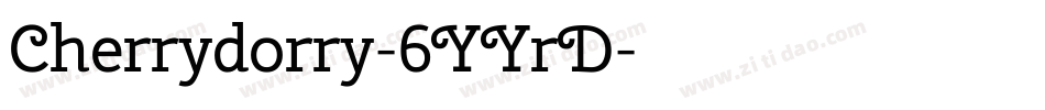 Cherrydorry-6YYrD字体转换