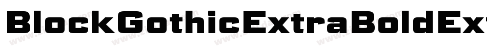 BlockGothicExtraBoldExtraCond字体转换