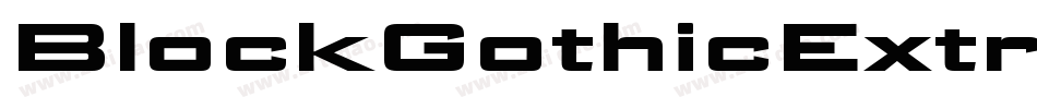 BlockGothicExtraBoldExtraCond字体转换