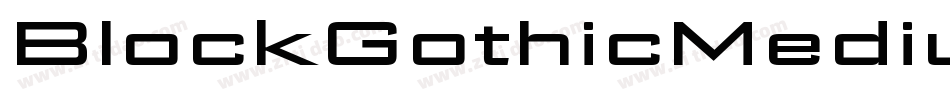 BlockGothicMediumExtraCond字体转换