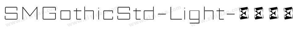 SMGothicStd-Light字体转换