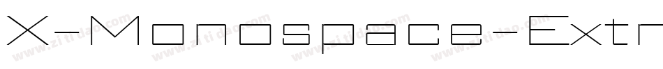 X-Monospace-ExtraLight手机版字体转换