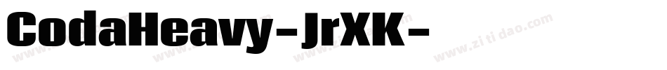 CodaHeavy-JrXK字体转换