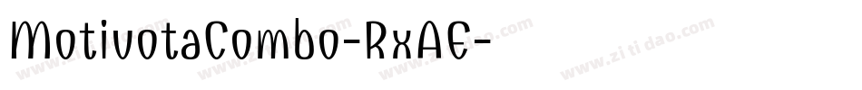 MotivotaCombo-RxAE字体转换