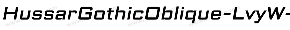 HussarGothicOblique-LvyW字体转换